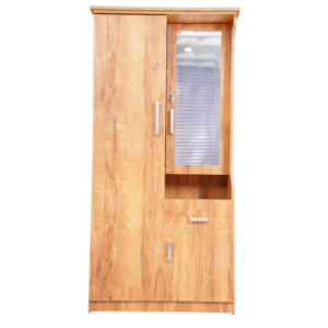 Contemporary mirrored wardrobe with ample storage by AK Furniture